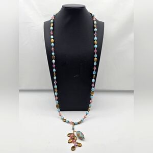 Sterling Silver Gulten Dye Necklace